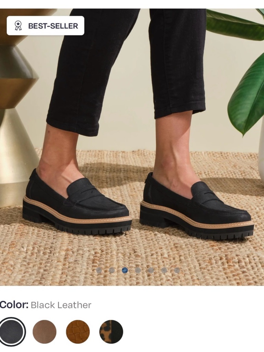 Toms Cara Loafers -Black- Size 7